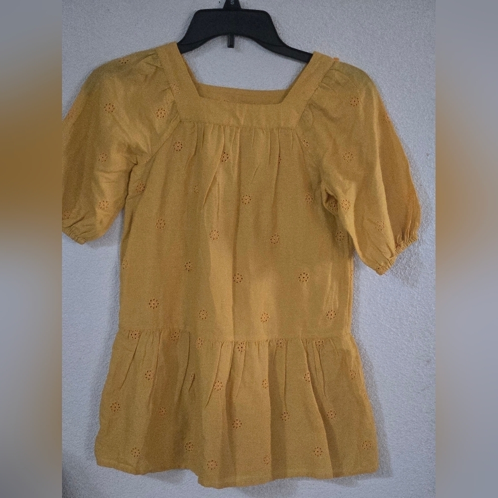 Cat & Jack Mustard Yellow Kids Dress - Picture 2 of 5